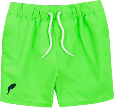 Mini boys fluro green swim shorts